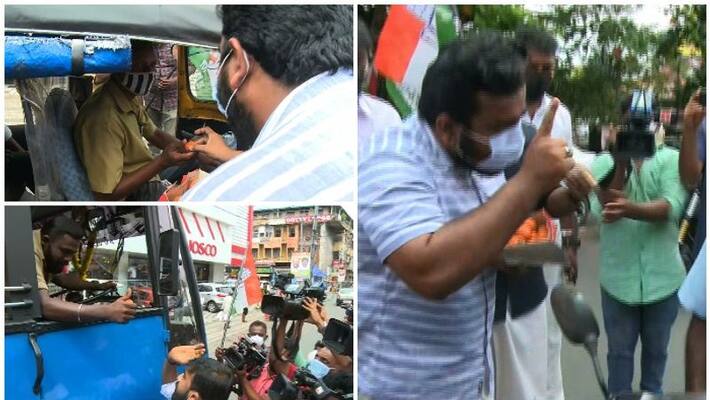 Youth Congress workers regrets over Difficulties suffered by people during kochi vyttila fuel price protest Youth Congress workers regrets over Difficulties suffered by people during kochi vyttila fuel price protest