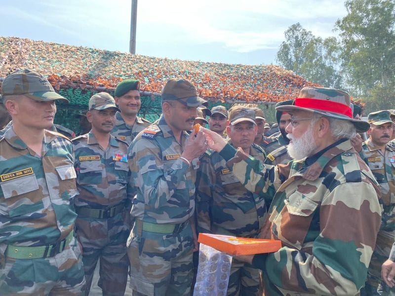 PM Modi to Soldiers on Diwali at Naushera, 10 photos with top quotes