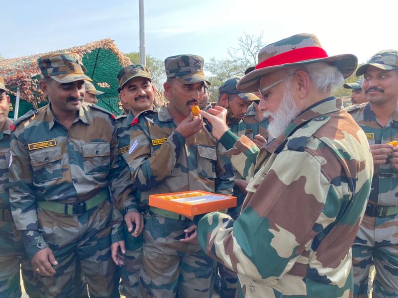 PM Modi to Soldiers on Diwali at Naushera, 10 photos with top quotes