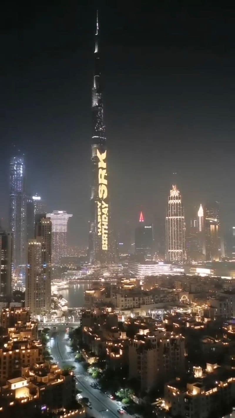 On Shah Rukh Khans 56th Birthday Dubais Burj Khalifa Lit Up And How dpl
