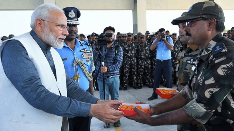Narendra Modi Diwali celebrating with the jawans of the Indian Army from 2014 to 2021
