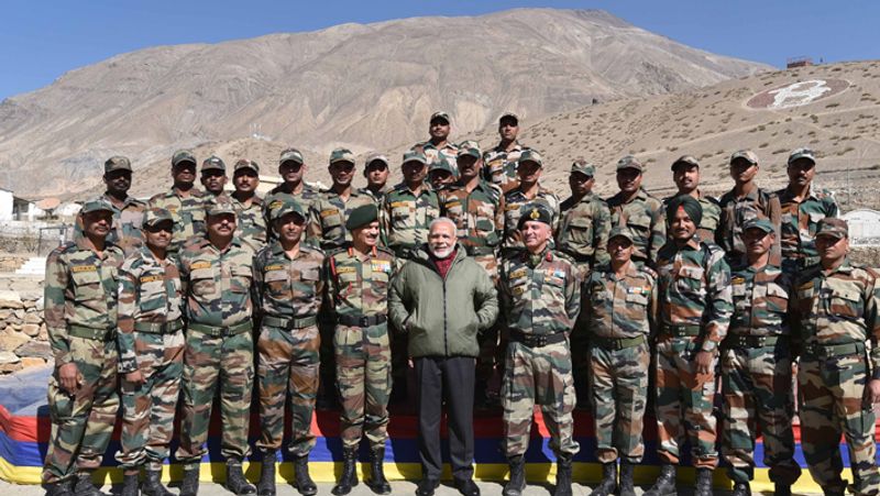 Narendra Modi Diwali celebrating with the jawans of the Indian Army from 2014 to 2021