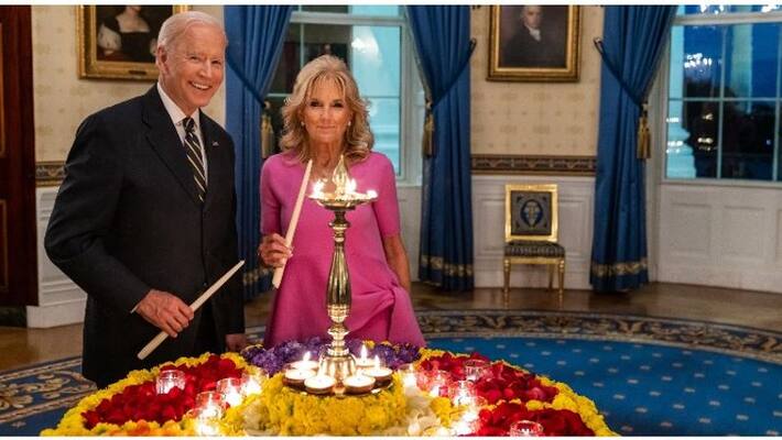 if do not diwali greet our leaders.! Joe Biden lights a candle .. BJP in happy.! if do not diwali greet our leaders.! Joe Biden lights a candle .. BJP in happy.!