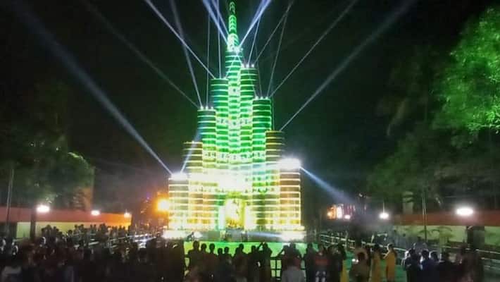In Kalipuja pandal is in Jalpaiguri just like Burj Khalifa in Sribhumi bsm In Kalipuja pandal is in Jalpaiguri just like Burj Khalifa in Sribhumi bsm