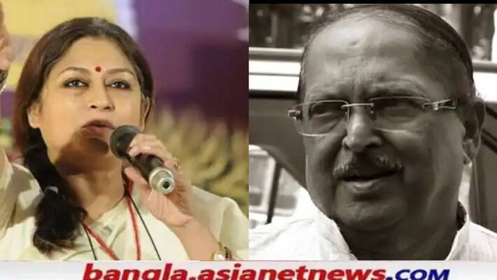 BJP Leader Roopa Ganguly gives controversial reaction on Subrata Mukherjee Death RTB BJP Leader Roopa Ganguly gives controversial reaction on Subrata Mukherjee Death RTB
