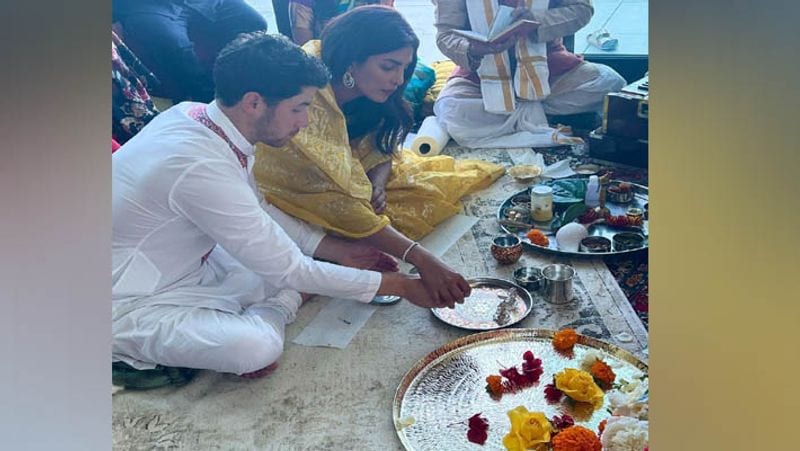 priyanka chopra and nick jonas perform mahalaxmi puja on diwali at home