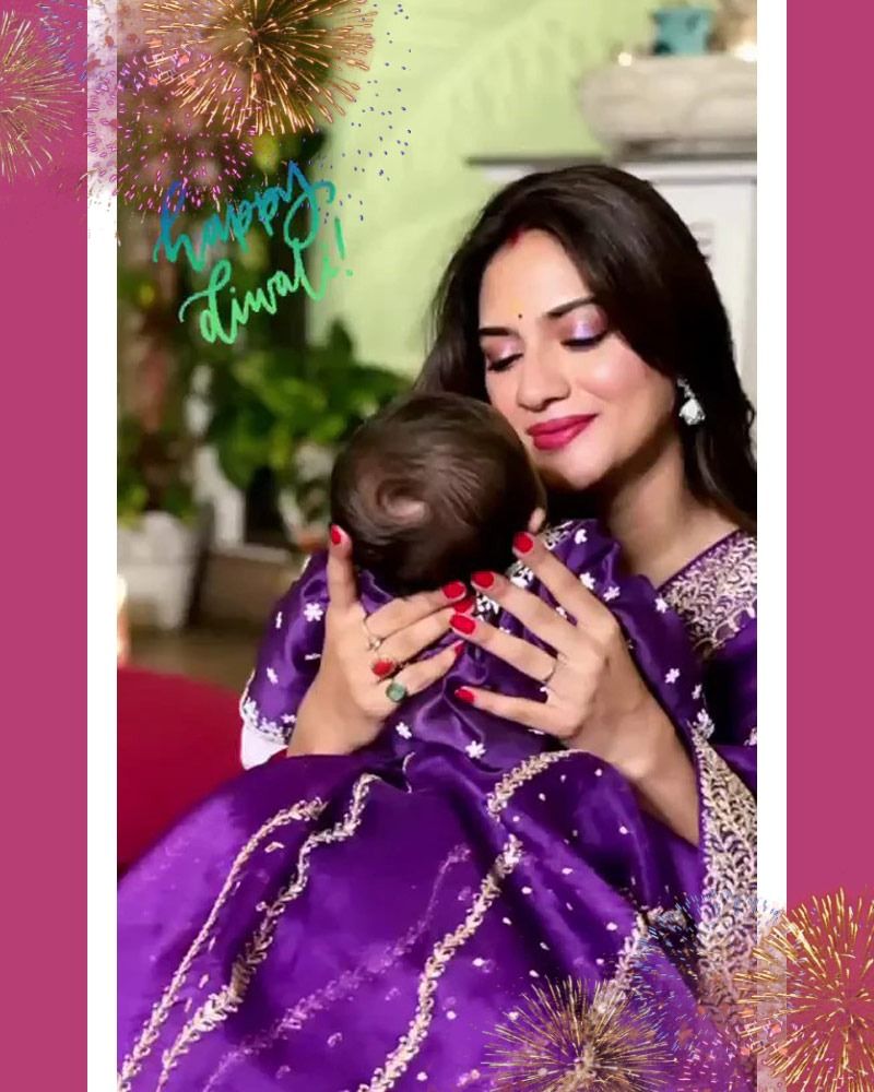 yash dasgupta shares photos of his two son with nusrat jahan for the first time in diwali BRD