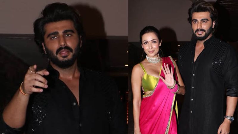 Diwali 2021 - malaika arora celebrates diwali with Arjun kapoor at anil kapoors house party BRD