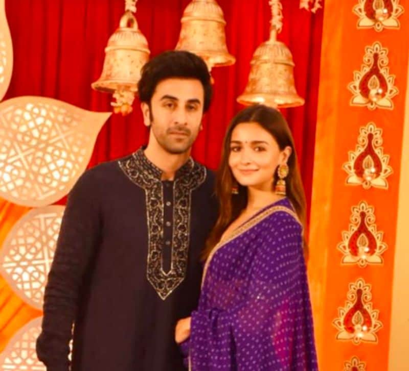 Alia Bhatt wraps her arms around Ranbir Kapoor in Diwali photo dpl