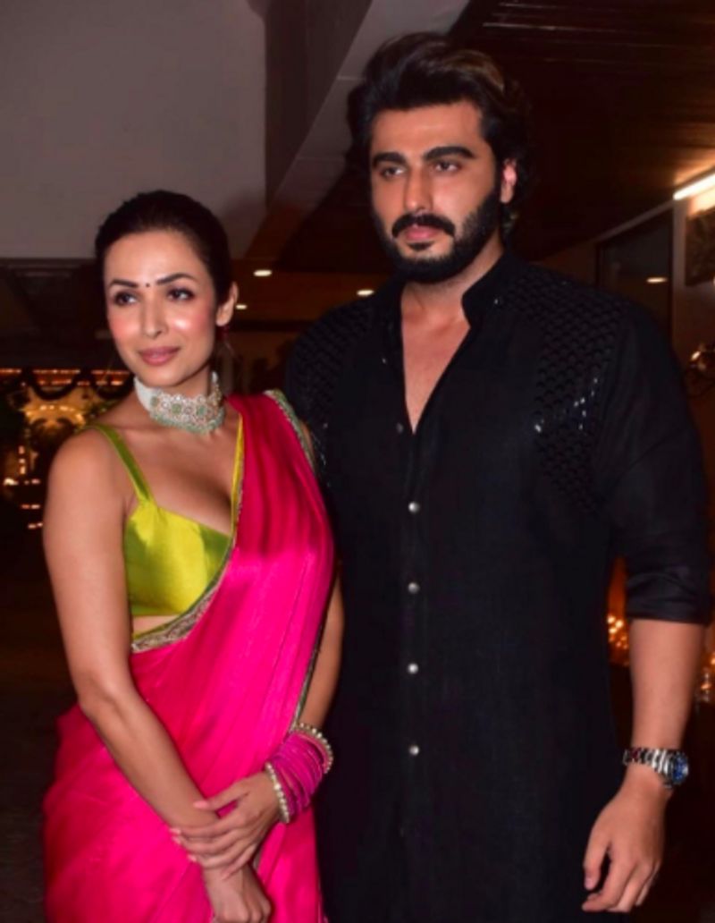 Malaika Arora with Boyfriends Arjun kapoor arrive for Anil Kapoors Diwali bash dpl