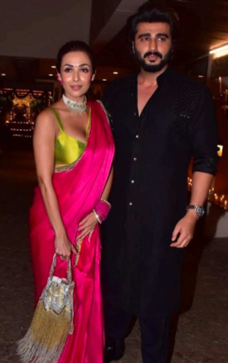 Malaika Arora with Boyfriends Arjun kapoor arrive for Anil Kapoors Diwali bash dpl