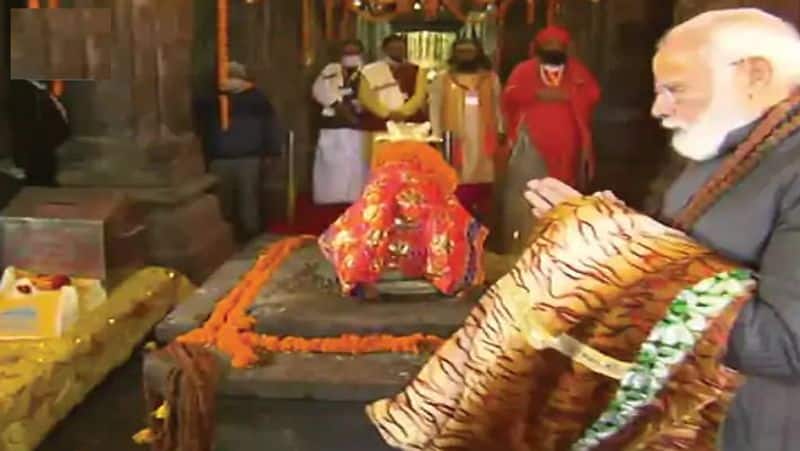 pm modi inaugurates shankaracharya samadhi in uttarakhand