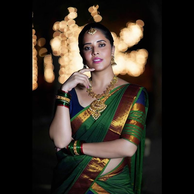 Anasuya Diwali special photoshoot for Master chef