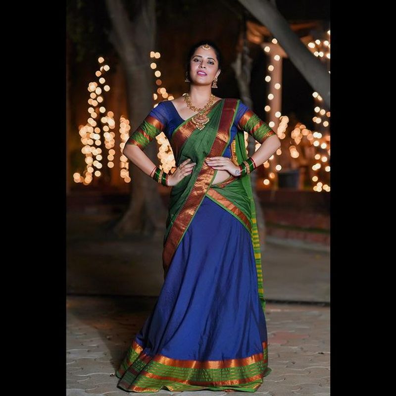 Anasuya Diwali special photoshoot for Master chef