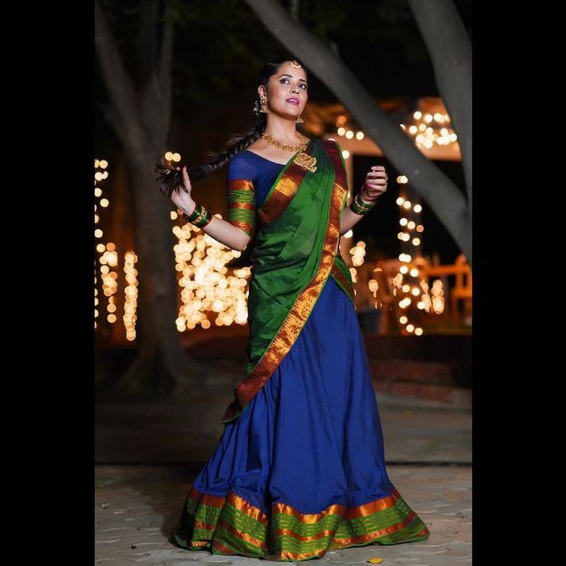 Anasuya Diwali special photoshoot for Master chef