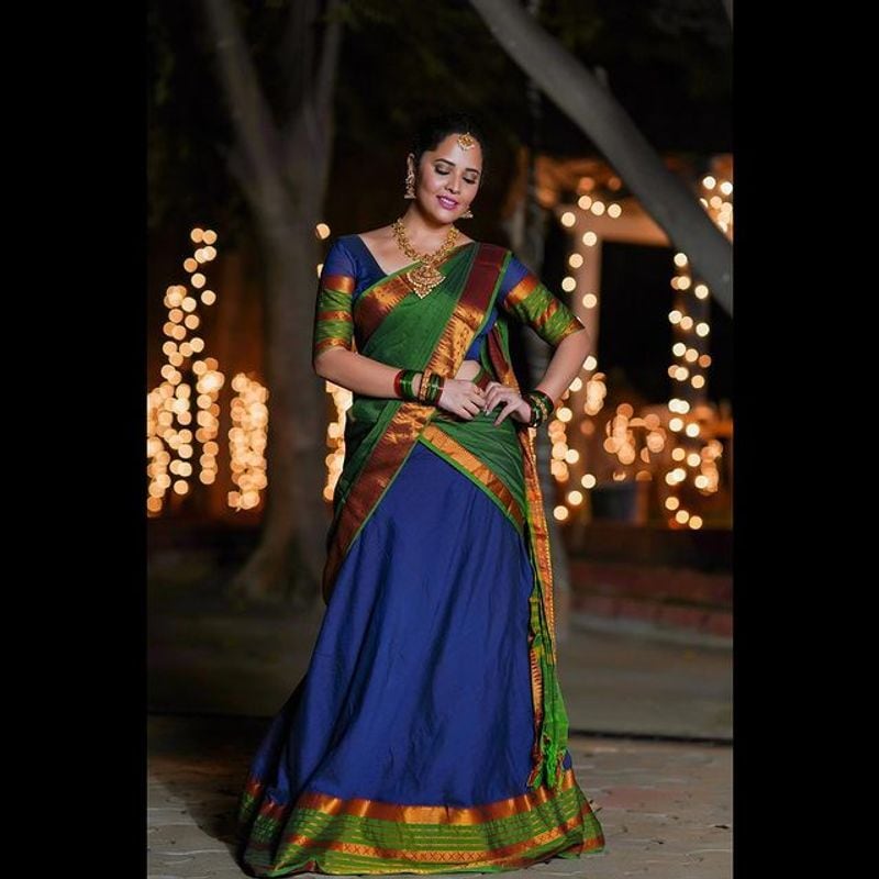 Anasuya Diwali special photoshoot for Master chef
