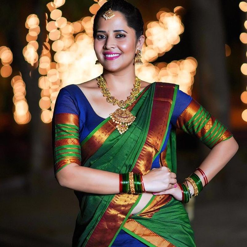 Anasuya Diwali special photoshoot for Master chef