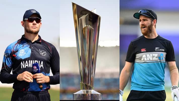 ICC T20 World Cup NZ vs SCO Namibia Won the toss and Elected to Bowl first against New Zealand in Sharjah kvn ICC T20 World Cup NZ vs SCO Namibia Won the toss and Elected to Bowl first against New Zealand in Sharjah kvn