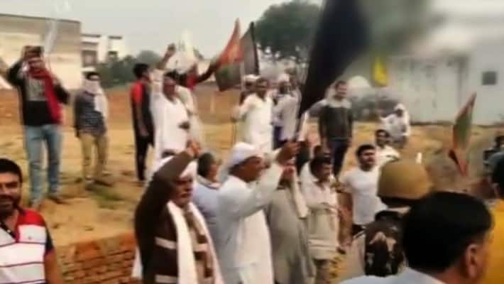 Farmers Protest in Haryana turns violent national highway blocked in sirsa Farmers Protest in Haryana turns violent national highway blocked in sirsa