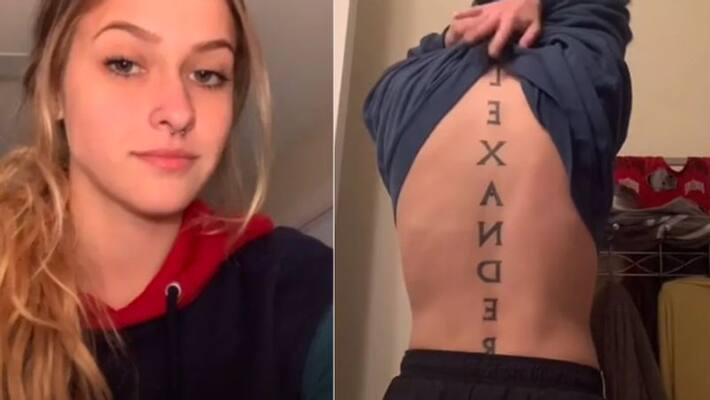 TikTok star Ashlyn Grace got boyfriend name tattooed and broke up after 1 week kpn TikTok star Ashlyn Grace got boyfriend name tattooed and broke up after 1 week kpn