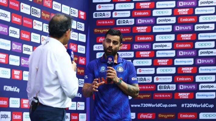T20 World Cup 2021 IND vs SCO Virat Kohli and co Visited Scotland dressing room after match T20 World Cup 2021 IND vs SCO Virat Kohli and co Visited Scotland dressing room after match