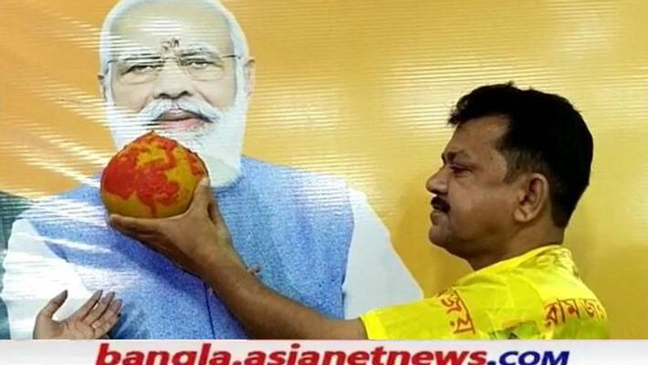 Bhai Phota 2021 celebrated with laddu in Modis picture today at state BJP headquarters RTB Bhai Phota 2021 celebrated with laddu in Modis picture today at state BJP headquarters RTB