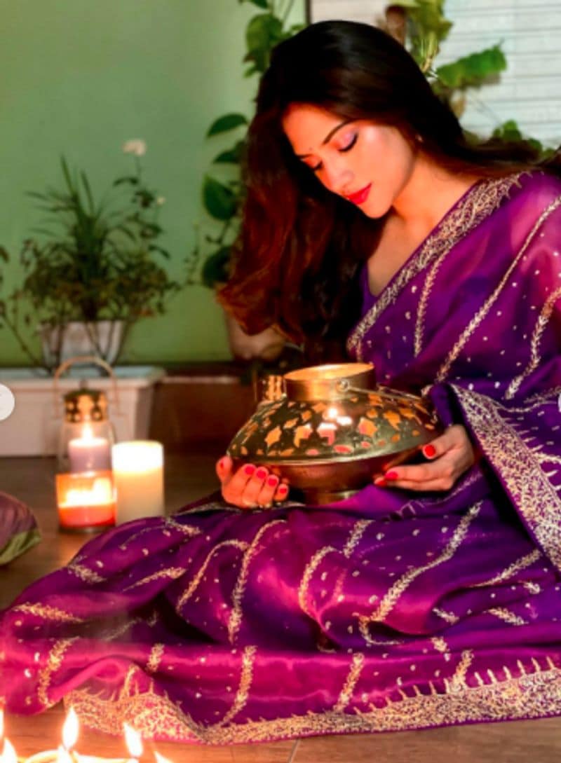 Nusrat Jahan shows first glimpse of baby Yishaan in Diwali celebrations pics with Yash Dasgupta dpl