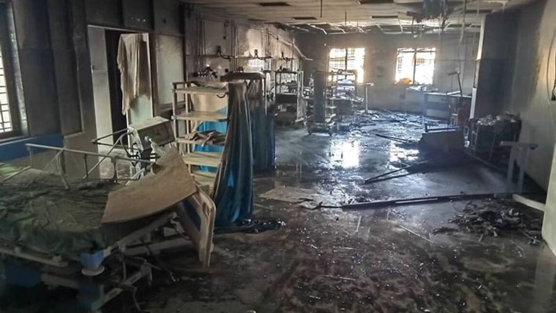 Maharashtra Ahmednagar District Hospital fire incident News update rescue underway UDT