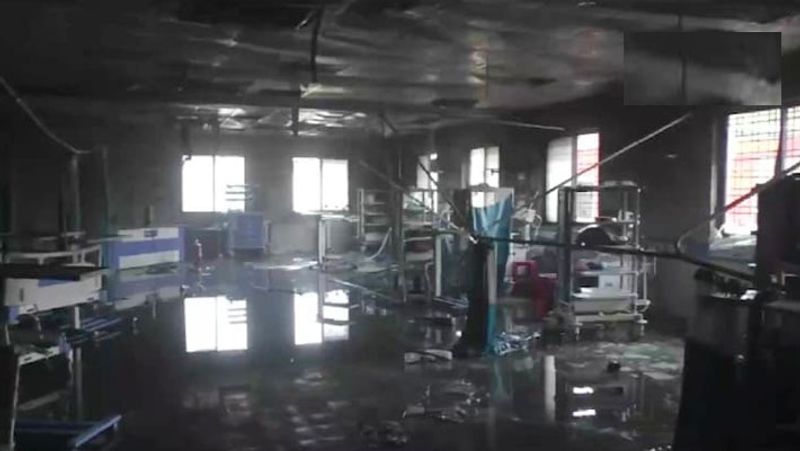 Maharashtra Ahmednagar District Hospital fire incident News update rescue underway UDT