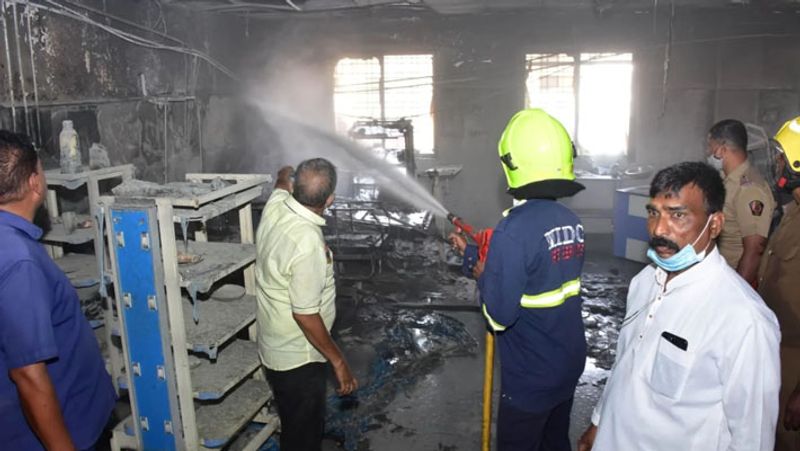 Maharashtra Ahmednagar District Hospital fire incident News update rescue underway UDT