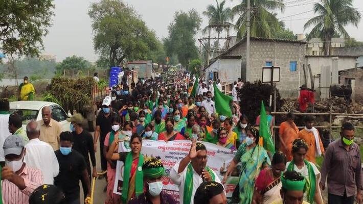 Andhra Pradesh : Protests of Amaravati farmers in national capital Delhi Andhra Pradesh : Protests of Amaravati farmers in national capital Delhi