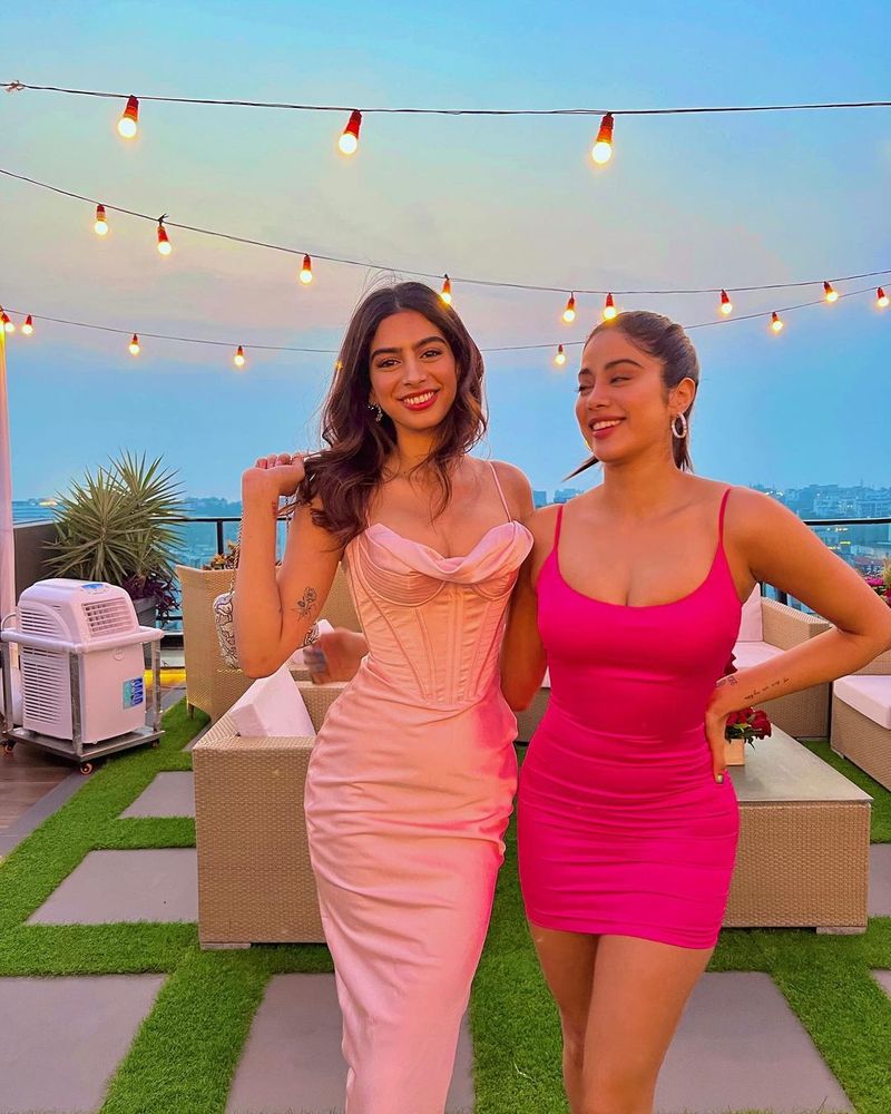 Khushi Kapoor s birthday bash Janhvi Kapoor poses with rumoured ex Akshat Rajan Photos goes Viral BRD