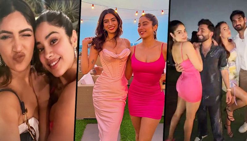Khushi Kapoor s birthday bash Janhvi Kapoor poses with rumoured ex Akshat Rajan Photos goes Viral BRD