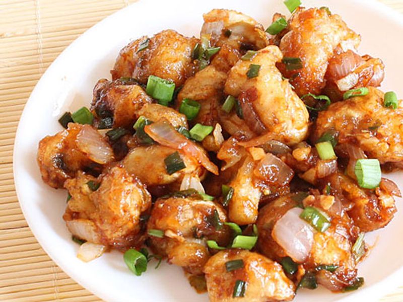 Try this tasty mushroom Manchuria recipe full details are here