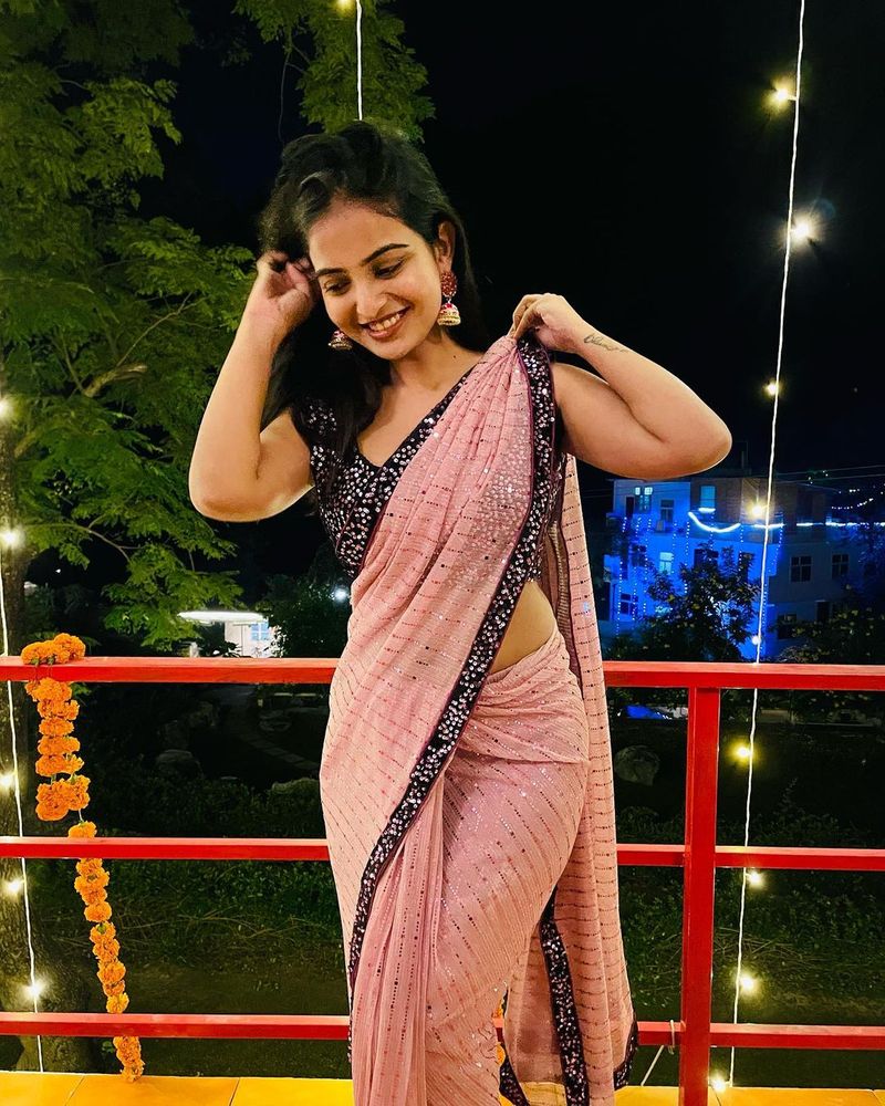 ananya nagalla hip show mind blowing diwali special hot pics mesmerizing