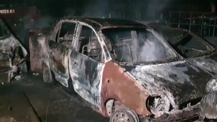 gujarat major fire at khera police station 25 vehicles gutted gujarat major fire at khera police station 25 vehicles gutted