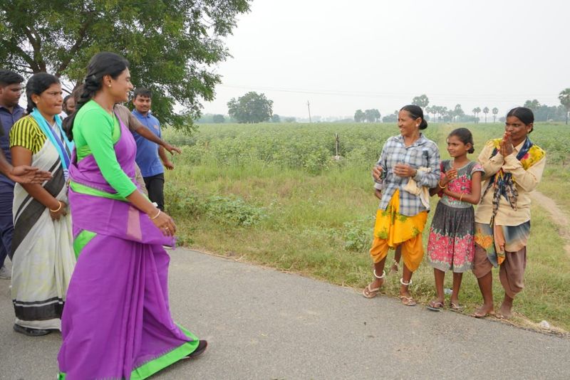 ys sharmila prajaprastana padayatra continued in nalgonda