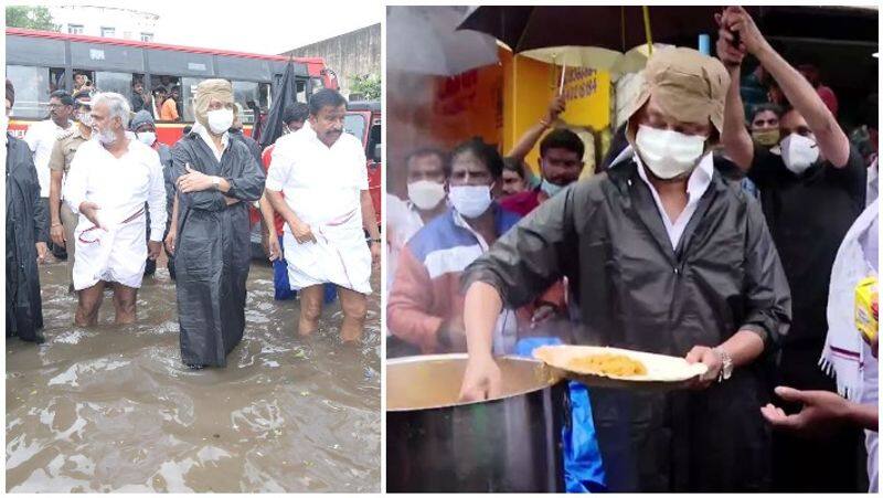 200 officers Appointed to provide food to the public affected by the rains