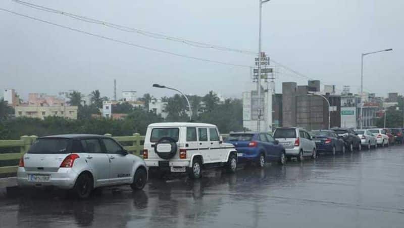 Owners parked their cars safely on the Velachery flyover