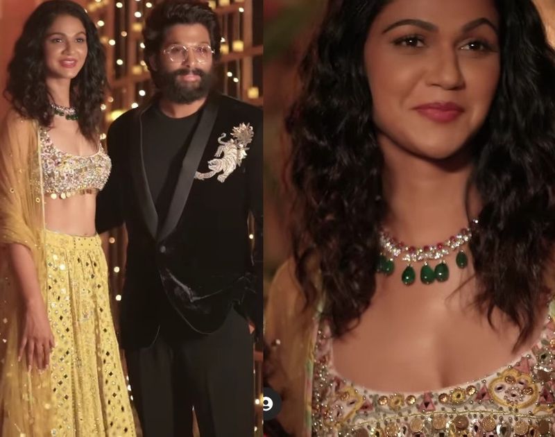 allu arjun wife snehareddy shines in diwali celebrations she looks fabulous