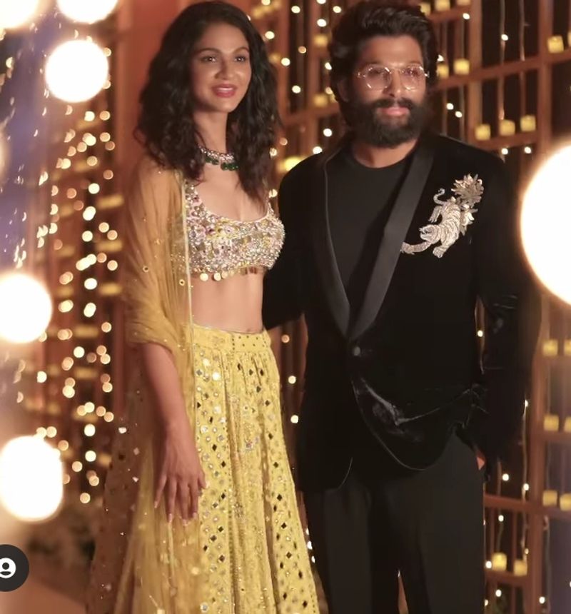 allu arjun wife snehareddy shines in diwali celebrations she looks fabulous