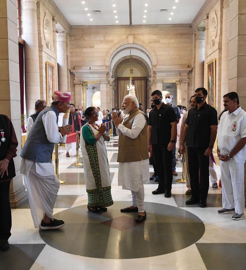 Prime Minister Narendra Modi Meeting Padma Awardees and Their Relatives