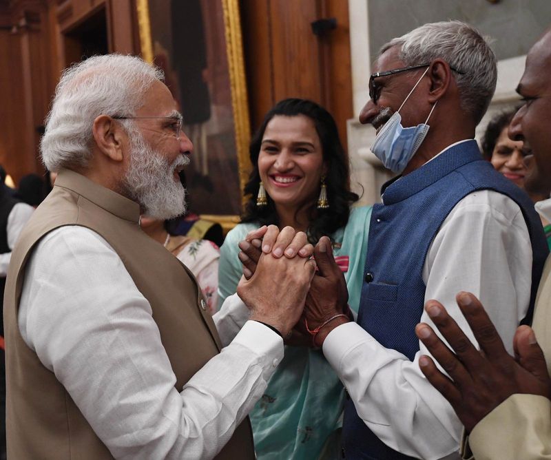 Prime Minister Narendra Modi Meeting Padma Awardees and Their Relatives