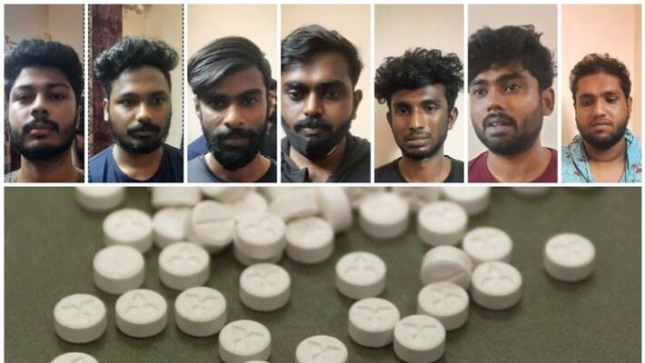 seven youngsters arrested with mdma drugs in alappuzha seven youngsters arrested with mdma drugs in alappuzha