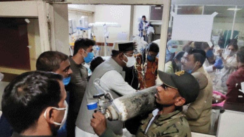 Photos fire at Kamla Nehru Children Hospital in Bhopal families of children seen in sorrow and anger UDT
