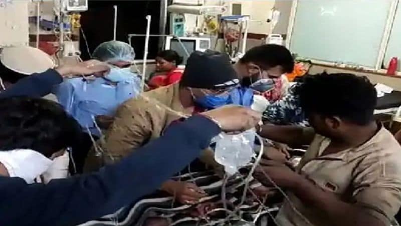 Photos fire at Kamla Nehru Children Hospital in Bhopal families of children seen in sorrow and anger UDT