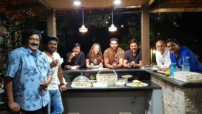 venkatesh host a tea party for f 3 unit hero varun thanks him venkatesh host a tea party for f 3 unit hero varun thanks him