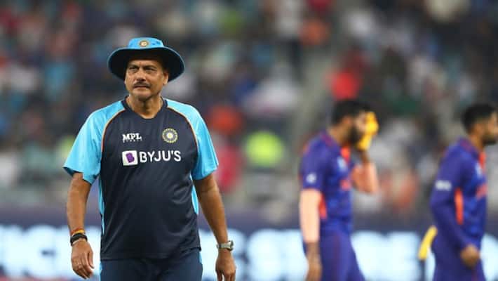 T20 World Cup 2021: Ravi Shastri appeared in front of the media for the first time after India's out from the World Cup-mjs T20 World Cup 2021: Ravi Shastri appeared in front of the media for the first time after India's out from the World Cup-mjs