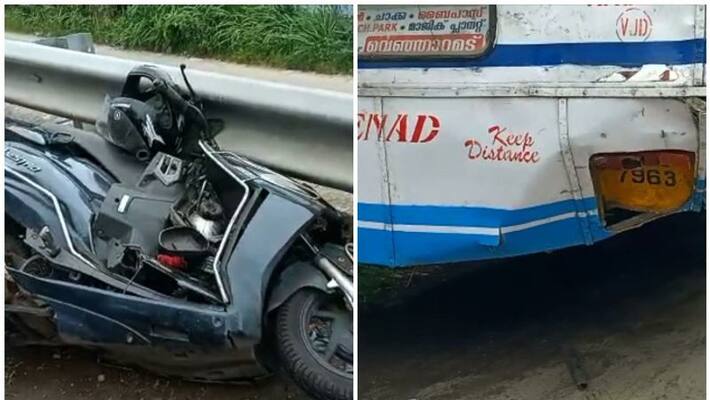 scooter hit on ksrtc bus father and son dies in an accident thiruvananthapuram scooter hit on ksrtc bus father and son dies in an accident thiruvananthapuram