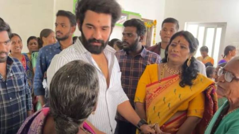 gangavva house warming ceremony bigg boss 4 akhil savitri hul chul photos viral